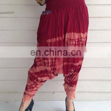 Wholesales Summer Clothes Trouser Boho Harem Gypsy Hippy Women Pant, Red Color Parts.