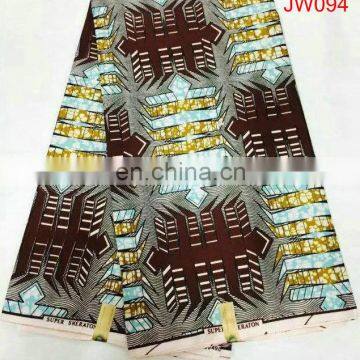 Veritable Wax Block Prints Fabric Real Wax African Wax Fabric JW090 photo-5