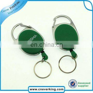 2015 new design promotional badge reel with swivel clip and metal hook high quality