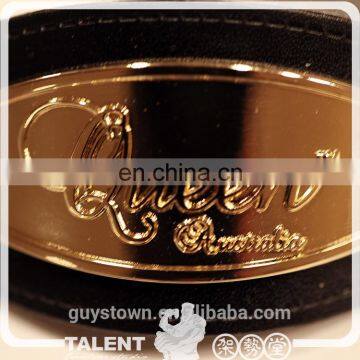 Custom Metal Casting Logo Tag Nail PU Leather Badge Patch for Shoe photo-6