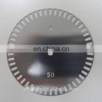 Acid etching metal encoder strip