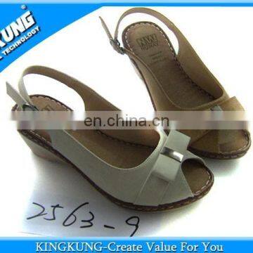 Grey Pierced Lady Vamp Shoes Upper