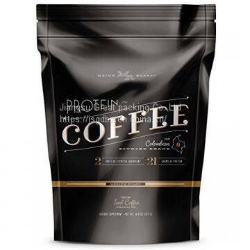 High quality custom printed stand up coffee bean packaging bags