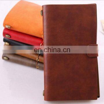 Creative A6 Leather Travel Notebook Refillable Paper Journal Notepad