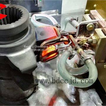 Induction hardening machine for shaft