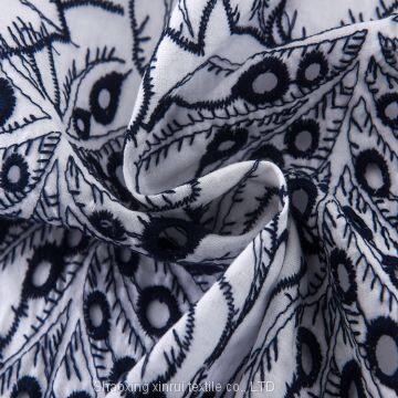 swiss 100 cotton fabric for wedding dress lace embroidery