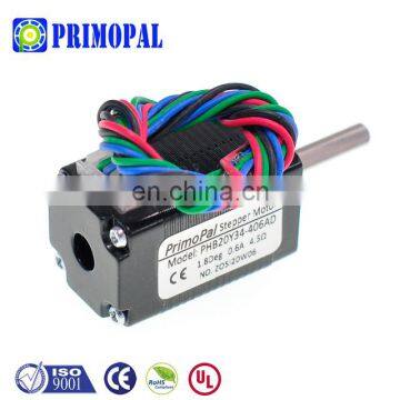 High Quality Speed Quiet Micro Unipolar Accuracy Can Stack Delta 1.8 Degree 24v Nema8 Stepper Motor Supplier