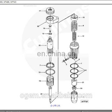 3071497 3064457 Original CCEC NTA855 Cummins STC Step Injector