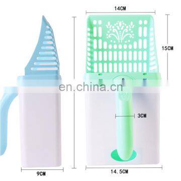 Pet Litter Scoop Cat Toilet Cat Sand Shovel Poop Pee Scoop Pet Litter Hooked Scoop Supplies Trash Can photo-2