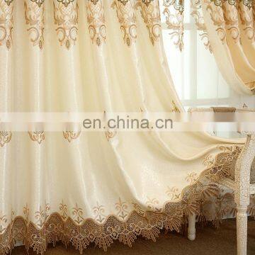 Wholesale European Style Blackout Embroidery Curtain Ready Made Custom Bedroom photo-3