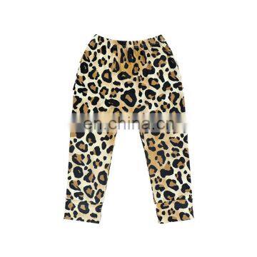 2019 Faddish Serape Printed O-Neck Design Top And 3 Layers Ruffled Front Leopard Leggings Baby Fall Outfits photo-2