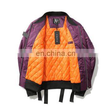 Men Tapes Padded Zip up Jacket photo-2