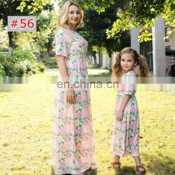 Mother Daughter Clothing Parent Child Dresses Mom Daughter Matching Dresses Dress for Mother and Daughter photo-3