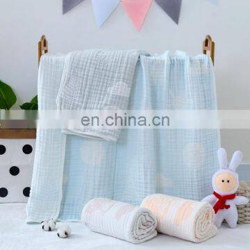Wholesale Price 2020 New Design Pattern 6 Layers 100 Cotton Soft Muslin Baby Swaddle Wrap Blanket With Factory Price photo-7