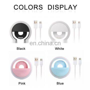 Wholesale 36 Leds Selfie Ring Light 3 Light Modes Portable Clip on Phone Make up Light With Removable Battery photo-3