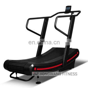 Yongwang Fitness Gym Cardio Equipment Manual Resistance Curved Treadmill