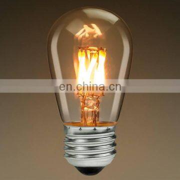 St58 Dimmable St58 Clear Amber Glass 2200k E22 E27 B22 3.5W RGB Carbon Led Filament Bulb photo-3