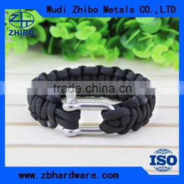 Wholesale Customer Cheap Escape Nylon Mountaineering Bracelet With Whistle photo-2