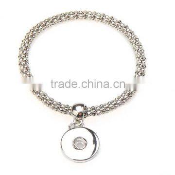 New Design Fashion Stainless Steel Bangle Snap Button Charm Bracelet From China photo-1