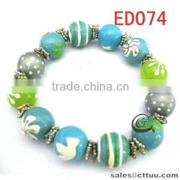 cheap Christmas gift glass bead bracelet for child