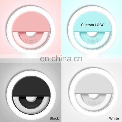 2021 Factory Price Dimmable Selfie Ring for Makeup Video Photographic Lighting USB Charger LED Selfie Ring Light photo-5