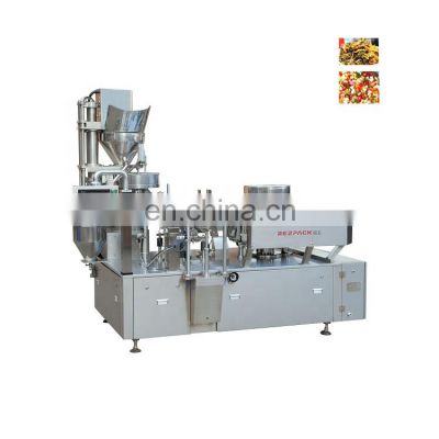 Rotary Automatic Sauces Vegetables Vacuum Packing Machine For Preserved Pickle