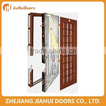 cold rolled steel wooden amored door