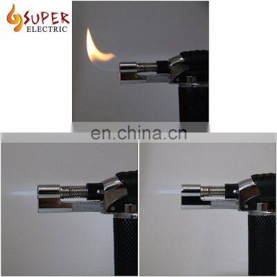 Refillable Adjustable Kitchen Flame Lighter Butane Culinary Torch With Safety Lock for Bake,BBQ(Butane Not Included) photo-4
