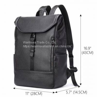 men leather school bags backpacks