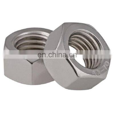 3/4 10UNC High quality and low price wholesale 304 Stainless steel inch hex nuts American system hex nut