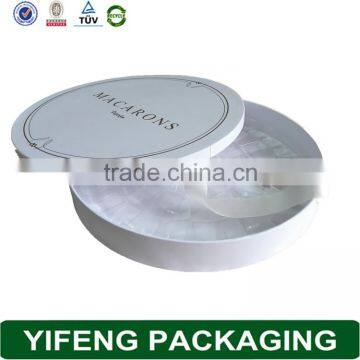 Large Round Box White Macaron Gift Box With Ribbon Decoration photo-2
