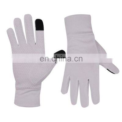 HANDLANDY Hi-vis 4-way Stretch Fabric Running Gloves with Touch Screen Sport Gloves Outdoor