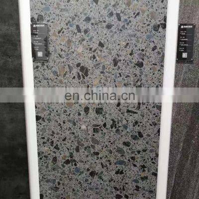 terrazzo marble design anti slip matt surface glazed porcelain rustic flooring design tile