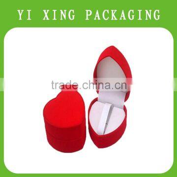 YIXING heart-shaped cardboard finger ring jewelry box,gift box