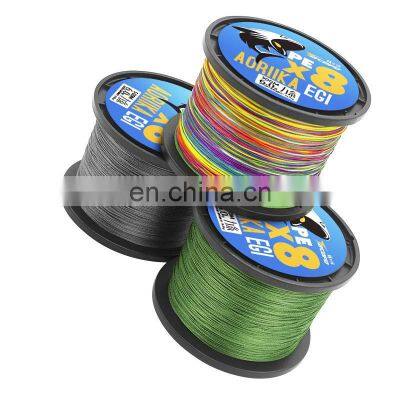 Wholesale 300/500m  4/8 strands High Strength  PE Fishing Line  Super Strong  Seawater Ocean  Fishing Line