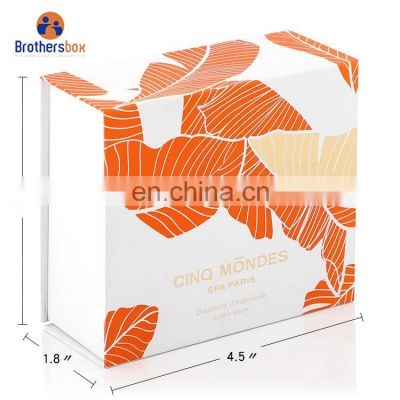 Hot Fancy Magnet Box Carton Rigid Flat Luxury Magnetic Folding Storage Paper Gift Box With Ribbon