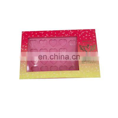 Custom Printed Cardboard 10 Hole Eyeshadow Palette Luxury 18 Color Pigment Eyeshadow Primer Box