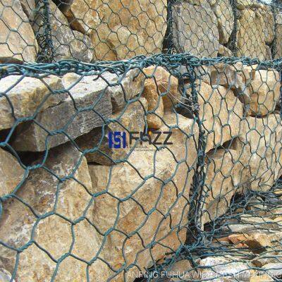 PVC Coated Galvanized Double Twisted Hexagonal Steel Wire Mesh Revet Mattresses