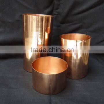 COPPER TUBE VASES LONG VASES TUBE VASES METAL TUBE VASES