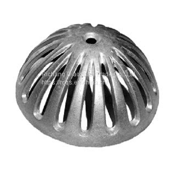 Floor Sink Parts Aluminum Dome Strainer for Enamel Cast Iron Floor Sink