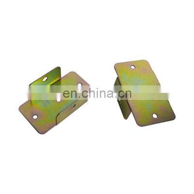 Custom metal stamping fabrication part furniture corner bracket