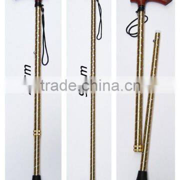 2-section Adjustment ,aluminum Alloy,real Wooden Handle, Walking Cane, Walking Stick, Crutch