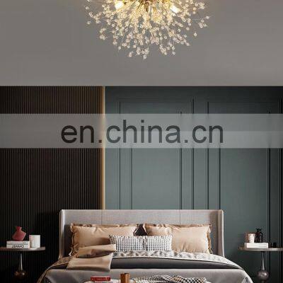 Gold Modern Crystal Designs Glass Ball Bedroom Kitchen Chandelier LED Light photo-5