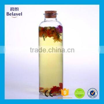 500ml 16oz Beverage Bottle Round Glass Juice Bottle With Cork photo-3