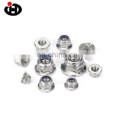 High Quality JINGHONG Stainless Steel Flange Hex Nylon Lock Nut