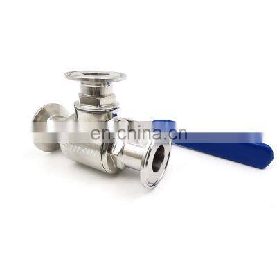 sanitary stainless steel 316 tri clamp 3 way  economical ball valve