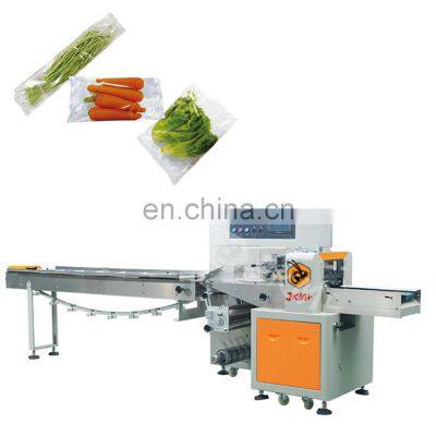 JKMF Factory Price Hot Sale Pillow Bag Lettuce Cabbage Carrot Automatic Vegetable Packing Machine