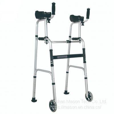 Rollator Walker Foldable Forearm Support Aluminum Walker with Wheels