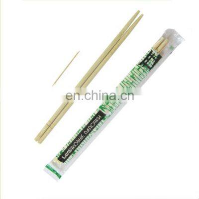 Hot Sale Russia Market Disposable Bamboo Round Chopsticks with Customized OPP Wrapper