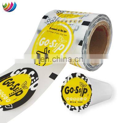 OEM/ODM Flexible Waterproof Plastic Film PET/PP/PE Bubble Tea Cup Sealing Roll Film For 90mm 95 mm Paper Plastic Cup photo-2